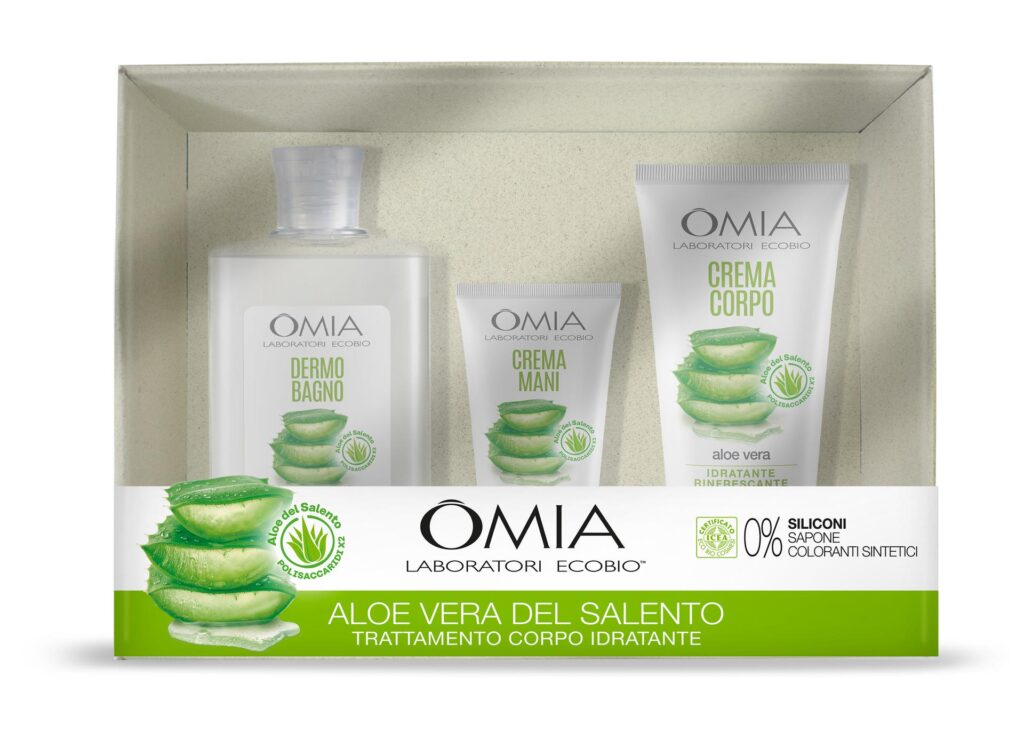 OMIA Laboratori EcoBio  sceglie i Nostri packaging  in CARTA ERBA  per valorizzare i propri Cosmetici Bio naturali