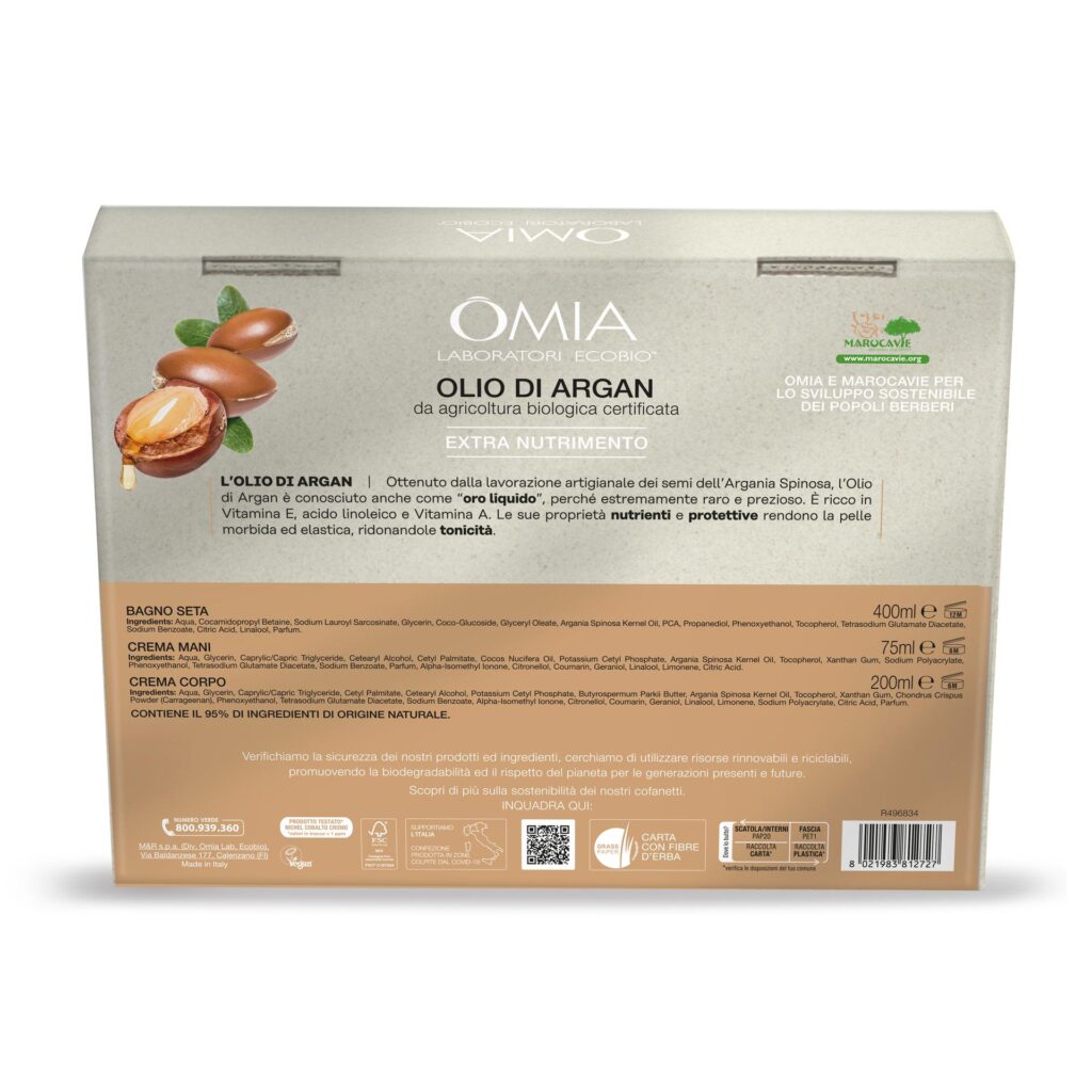 OMIA Laboratori EcoBio sceglie i Nostri packaging in CARTA ERBA per valorizzare i propri Cosmetici Bio naturali