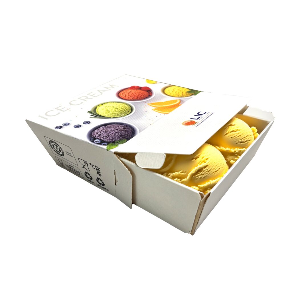 vaschetta gelato-cartone ondulato ecologico