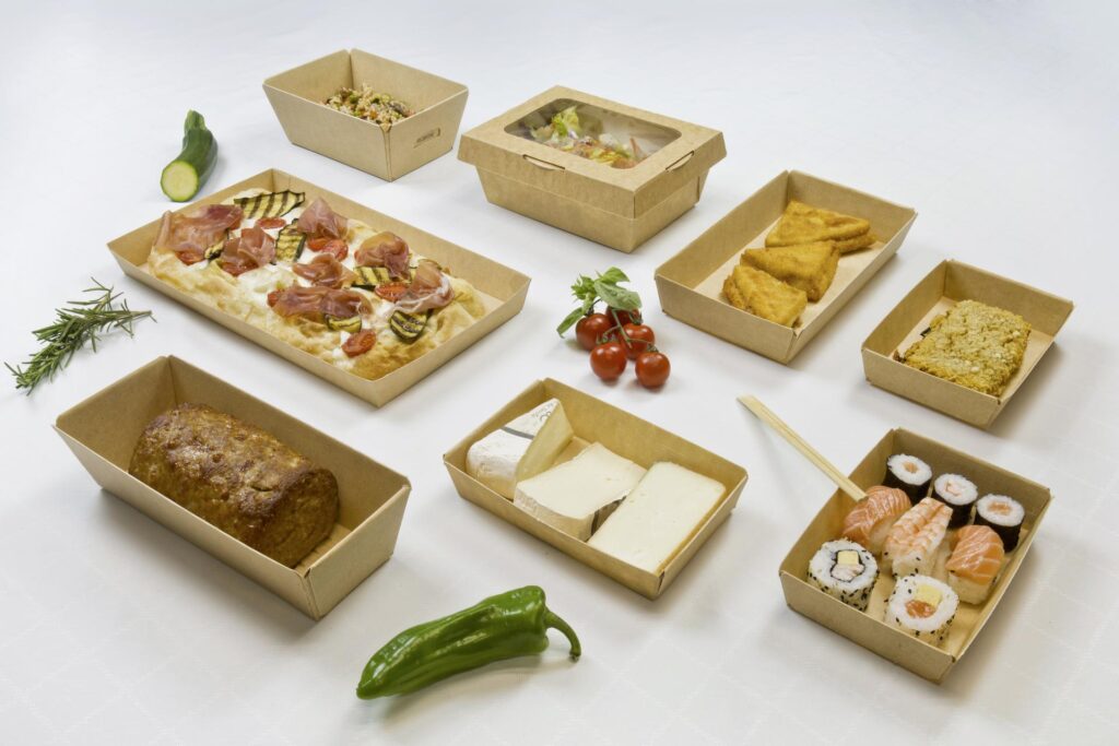 vaschette alimentari sostenibili incollate