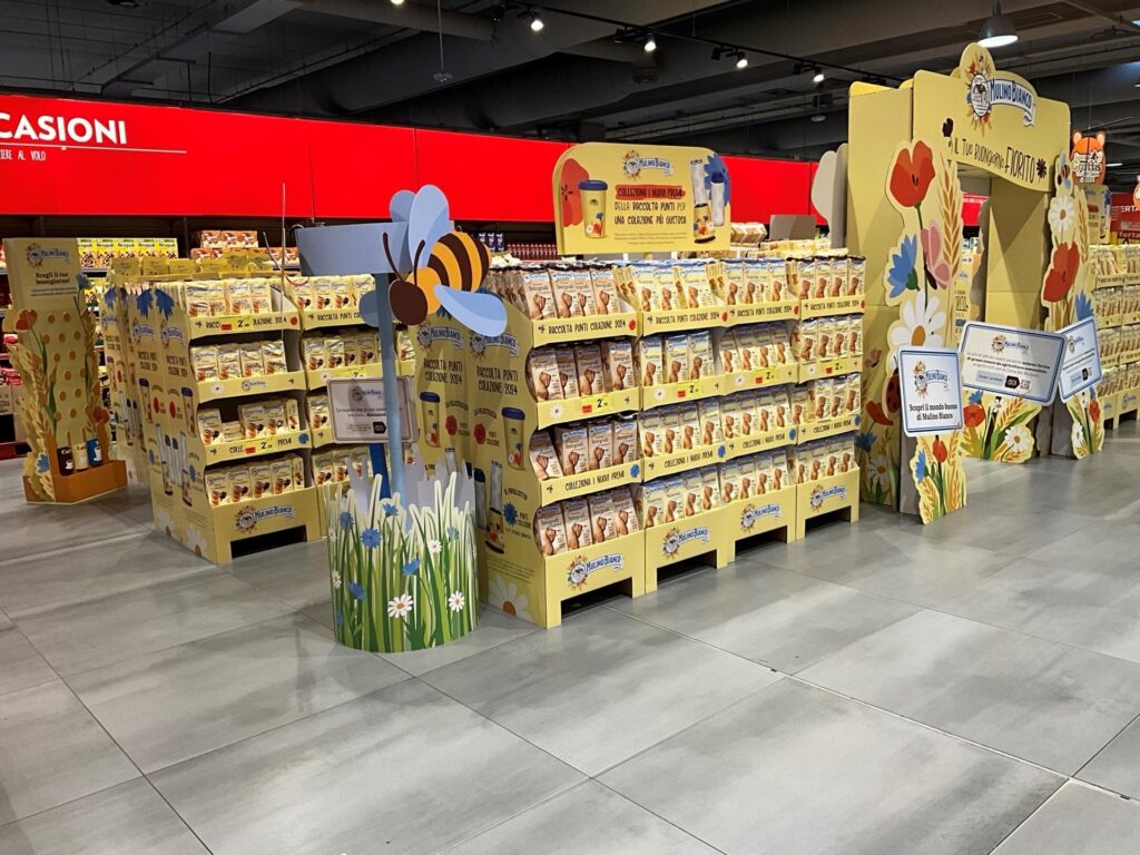 Display e totem Mulino Bianco